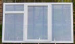 pvc raam , chassis , venster 235 x 137 wit / grijs aluminium, Kunststof, Nieuw, Ophalen of Verzenden, Inclusief glas