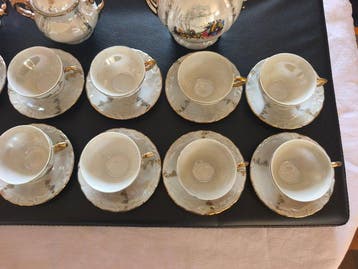 PORCELLANA - Service de table pour 12 (27) - Baroque italien