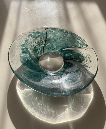 Daum - Tafelmiddenstuk - Kristal, Antiek en Kunst, Antiek | Glaswerk en Kristal