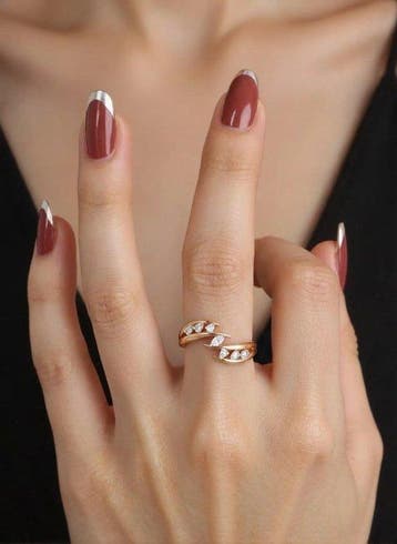 Ring - 14 karaat Roségoud - 0.30ct. tw. Diamant (Natuurlijk), Nieuw