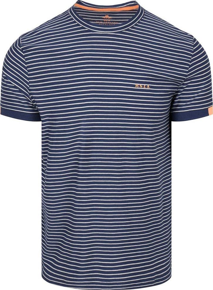 NZA T-shirt Jersey Stripe Navy Sky maat Maat 52/54 (L) Heren, Kleding | Heren, T-shirts, Blauw, Nieuw, Maat 52/54 (L), Verzenden