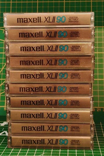 Maxell - XL II type II chrome doré Cassette audio vierge