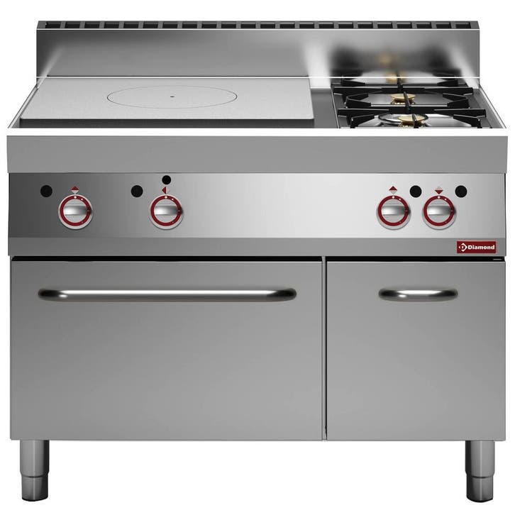 Fornuis/Doorkookplaat + Heteluchtoven | ALPHA 650 | Gas | 2, Articles professionnels, Horeca | Équipement de cuisine, Envoi