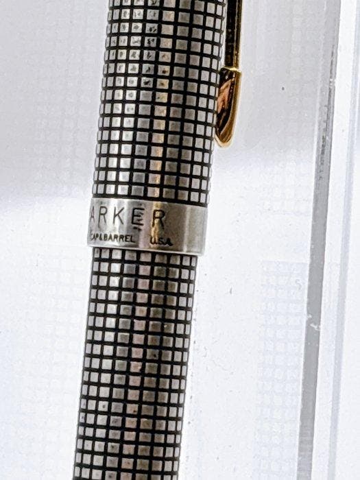Parker - Vintage Parker 75 Cisele Sterling Silver Ballpoint, Verzamelen, Pennenverzamelingen
