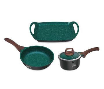 Winning Star 4-delige Non-stick Kookset – Gietaluminium, Ophalen of Verzenden