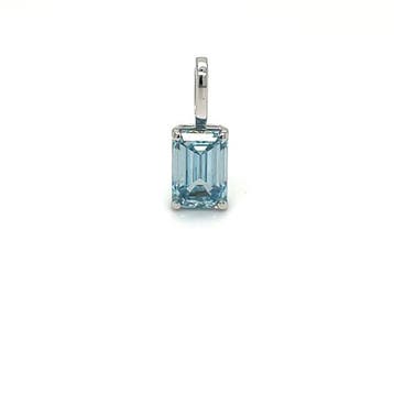 Zonder minimumprijs - Hanger - 14 karaat Witgoud - 1.22ct.