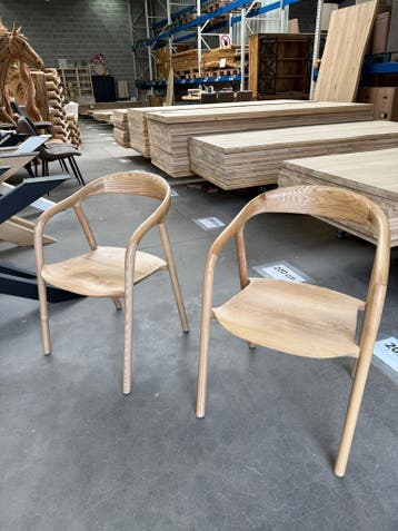 Didier armstoel hout (nieuw, A-keuze), Nieuw, Hout