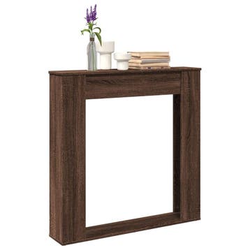 vidaXL Haardombouw 100x20x100 cm bewerkt hout bruin, Huis en Inrichting, Verzenden, Nieuw