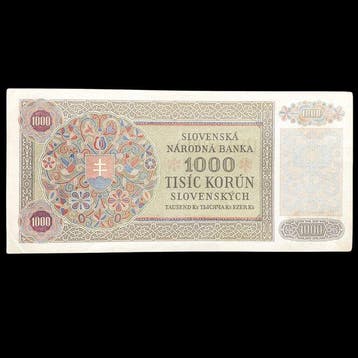 Slowakije. - 1000 Korun - 1940 - Pick 13a (Zonder