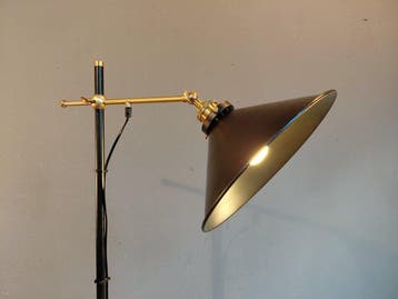 Staande lamp - Messing, Metaal - In hoogte verstelbaar, Nieuw