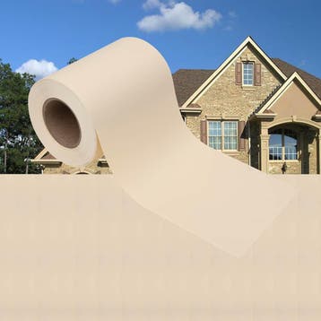 vidaXL Privacystrip 35x0,19 m PVC crème, Verzenden