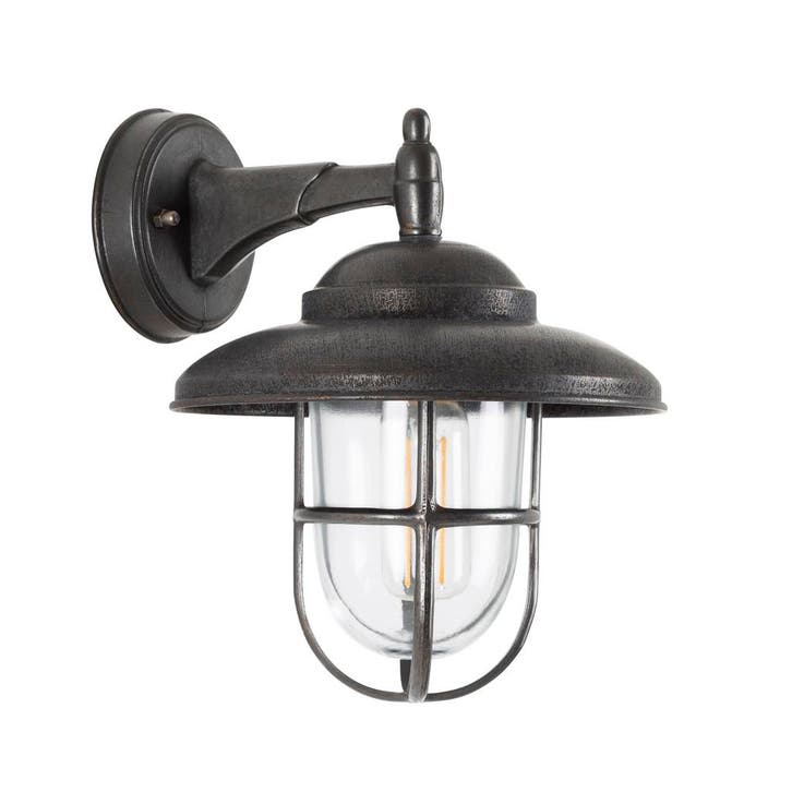 Scheepslampen & Maritiem Monte Antiek Wandlamp Zwart, Tuin en Terras, Buitenverlichting, Verzenden