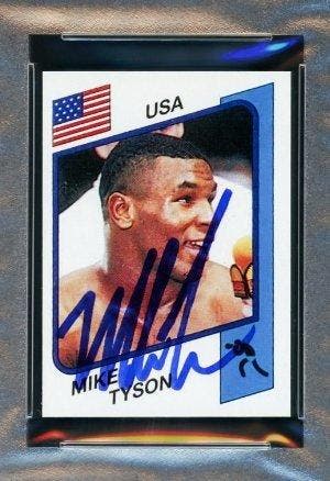 1986 Trading Card Mike Tyson Hand Signed - PSA 10 - 1 Graded, Nieuw