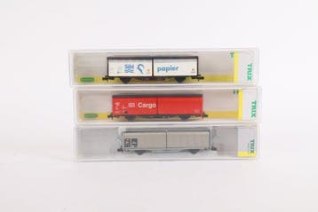 Minitrix, Trix N - 13902, 15640, 15074-09 - Wagon de