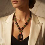 Collier - 18 carats Or jaune - Collier vintage en or jaune, Bijoux, Sacs & Beauté, Colliers