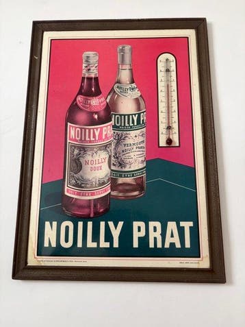 NOILLY PRAT - Reclamebord - Stalen kader / glacoïde