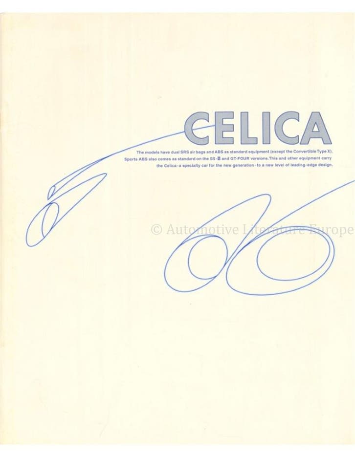 1997 TOYOTA CELICA BROCHURE JAPANS, Boeken, Auto's | Folders en Tijdschriften