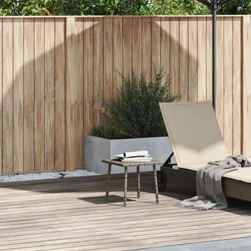 vidaXL Tuin salontafel rechthoekig 40x40x37 cm poly rattan, Verzenden, Nieuw