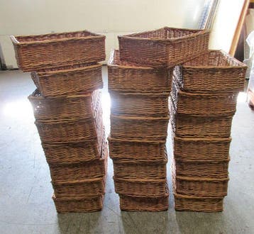 Broodmand, B60 x D40 x H9cm, rieten broodmand, Zakelijke goederen
