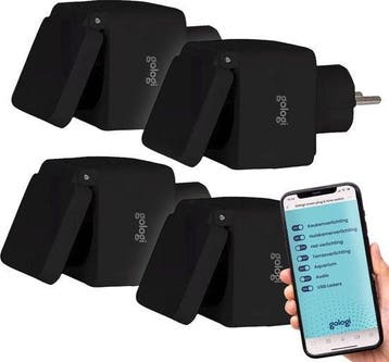 2dekans | Gologi Slimme stekker buiten 4 stuks – Smart plug, Ophalen of Verzenden, Nieuw