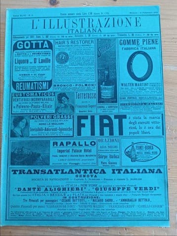 Importante lotto di 15 numeri originali de “L’Illustrazione