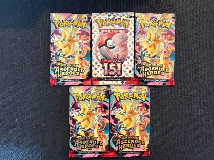 Pokémon - 5 Booster pack - Scarlet & Violet - Scarlet &, Hobby en Vrije tijd, Verzamelkaartspellen | Pokémon
