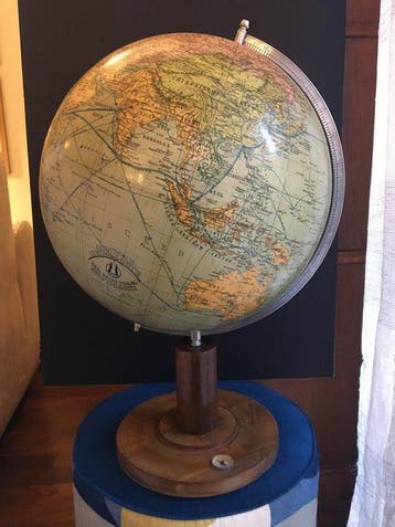 Terrestrial table globe - Drei Kegel Verlag Berlino 1935 -