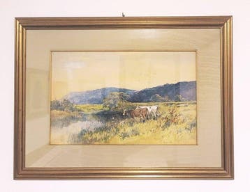 John Finnie (1829-1907) - Paesaggio con fiume