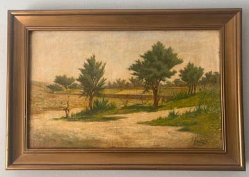 Rafael Vinader (1856-1922) - Paesaggio Mediterraneo