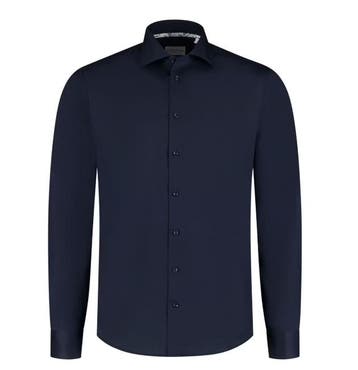 2dekans | Boston brothers Navy business shirt - Maat L, Vêtements | Hommes, T-shirts, Ophalen of Verzenden