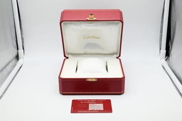 Cartier Rotonde Ref. W1556369 Year 2017 (Box & Papers), Handtassen en Accessoires, Overige merken, Leer, Staal, Polshorloge