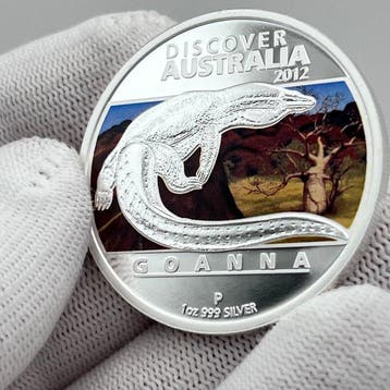 Australie. 1 Dollar 2012 – Discover Australia: Goanna – 1 oz