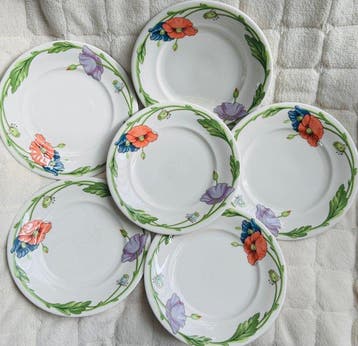 Villeroy & Boch - Bord (6) - Amapola - Porselein - 6 borden