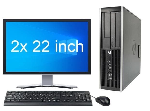 HP Elite 8300 i5 3e Gen + 2x 22 Monitor + 2 jaar garantie!, Computers en Software, Desktop Pc's, Ophalen of Verzenden