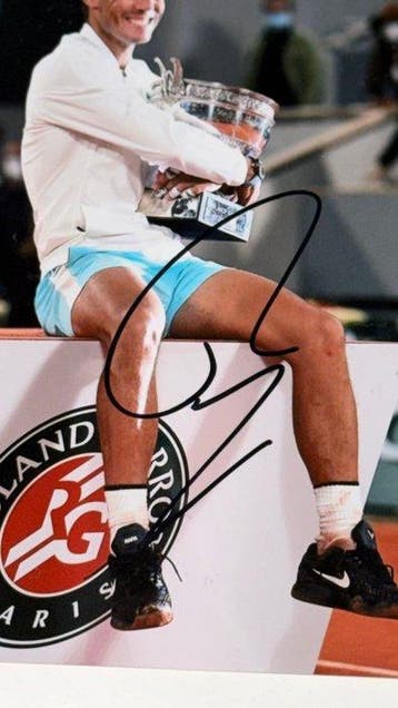 Tennis - Rafael Nadal - Foto Firmada Por Rafael Nadal -, Nieuw