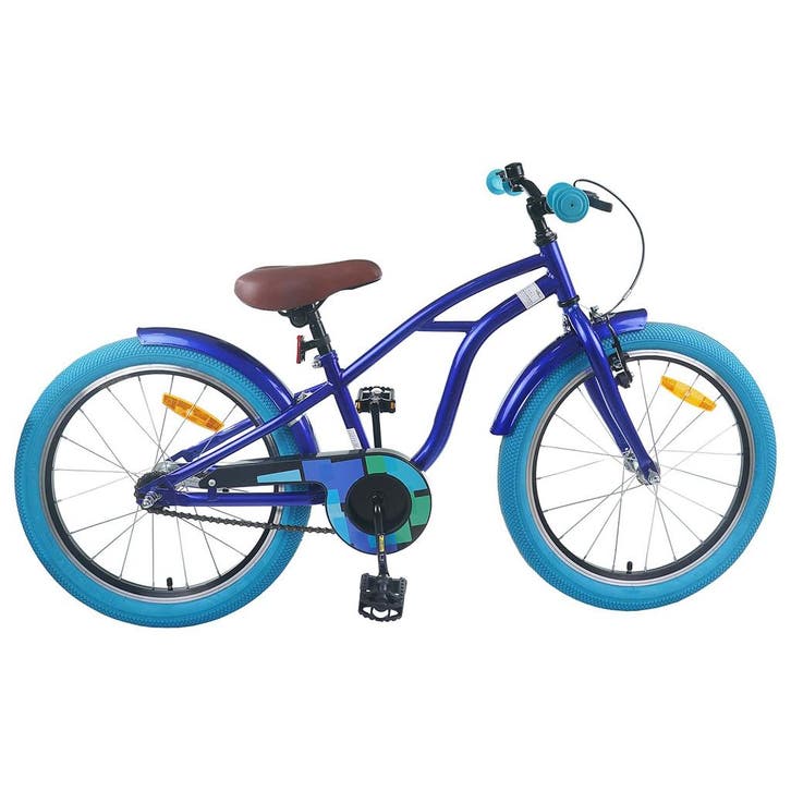 vidaXL Kinderfiets 18 Inch voor 5-7 jaar oud Donkerblauw, Fietsen en Brommers, Fietsen | Racefietsen, Nieuw, Verzenden