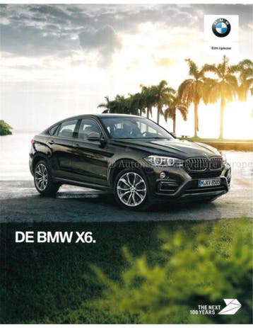 2017 BMW X6 PROSPEKT NIEDERLÄNDISCH, Nieuw
