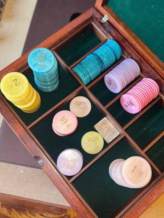 Table de jeux - Bois, Métal, Plastique, Carton, Argent, Antiquités & Art, Curiosités & Brocante