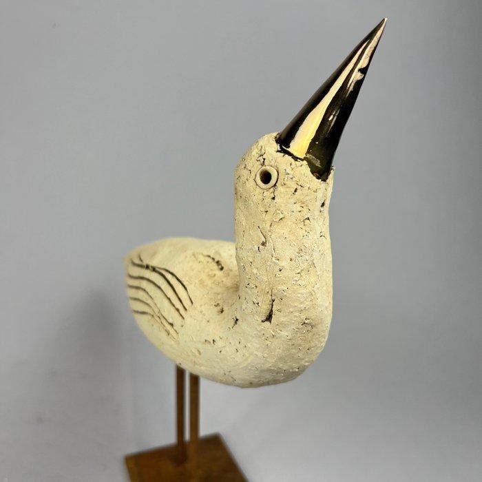 Ewa Budzowska - The bird, Big (with 24carat gold), Antiek en Kunst, Kunst | Designobjecten