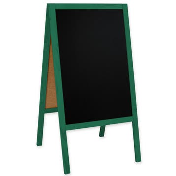 Krijtstoepbord | CLASSIC | Hout | Groen | 610x450x1140(h)mm, Verzenden