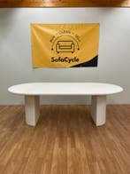 Gloednieuwe ovale mortex tafel met betonlook – Levering, Ophalen of Verzenden