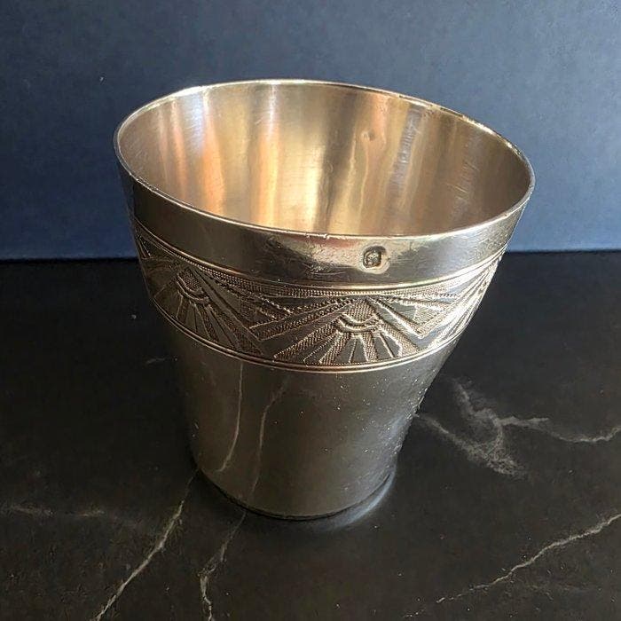 Argent massif 950 - Minerve - Beker - .950 zilver - Timbale, Antiquités & Art, Antiquités | Argent & Or