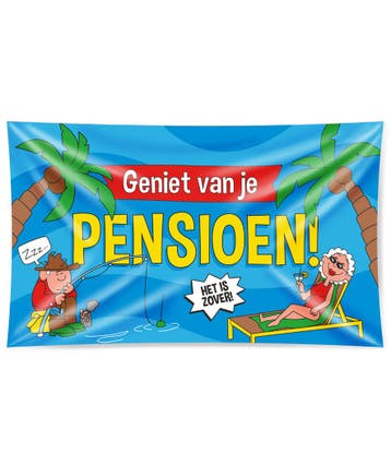 Gevel Vlag Pensioen, Hobby en Vrije tijd, Verzenden, Nieuw