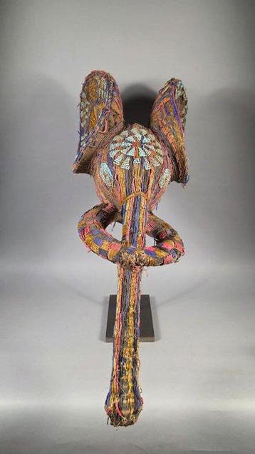 Houten olifantenmasker met kralen - Bamileke - Kameroen, Antiek en Kunst