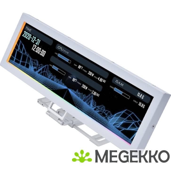 Lian Li 8.8  Universal Screen Mount White, Computers en Software, Computerbehuizingen, Nieuw, Verzenden