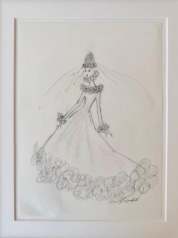 Karl Lagerfeld (1938-2019) - Authentische XL (A3)