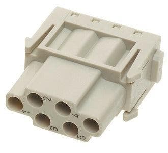 Harting Han E 6-Contact Vrouwelijke Crimp Module 16A -, Verzenden