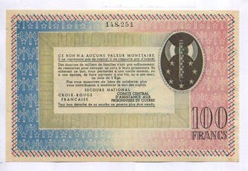 Frankrijk. - 100 Francs - 1941 - Bon de solidarité - KL.10A3