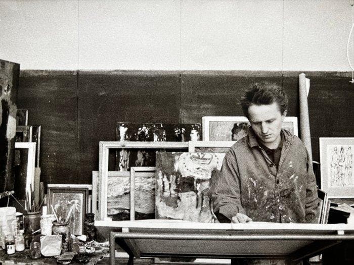 Peter Brüchmann (1932-2016) - Frank Auerbach, Antiek en Kunst, Kunst | Designobjecten