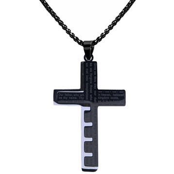 Fako Bijoux - Cubaans Kruis Key Voor Mannen - Ketting Met, Verzenden, Nieuw